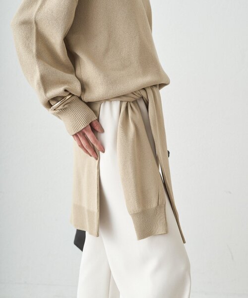 LOUNGEDRESS（ラウンジドレス）の「《セットアイテム》【JAPAN MADE】マルチウェイ肩掛けニット（ストール/ショール・レディース・ピンク/ベージュ/オフホワイト・FREE）」の11枚目の写真