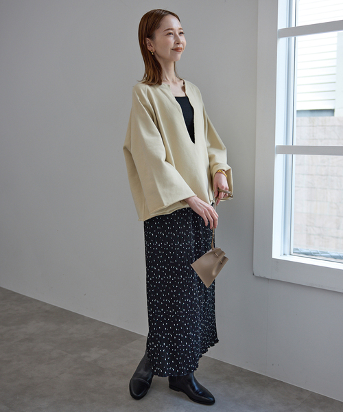 ITTI(イッチ)の「ITTI/イッチ HERRIE 巾着ポーチ XXS ITTI-BAG-091-RF(その他小物・レディース・ベージュ/レッド・FREE)」の8枚目の写真