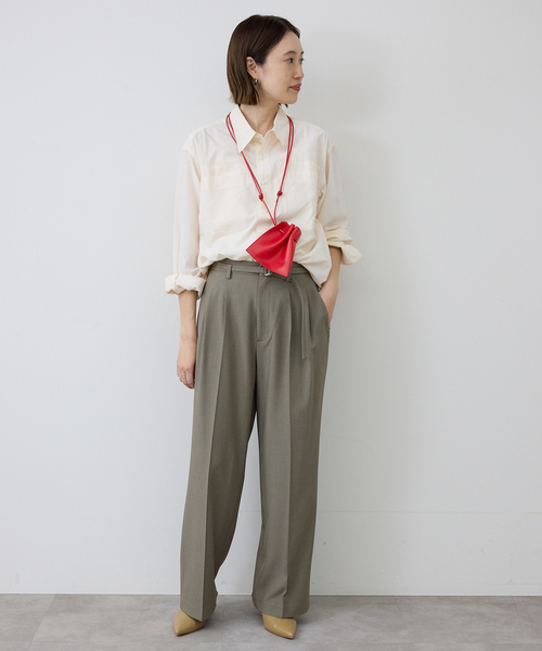 ITTI(イッチ)の「ITTI/イッチ HERRIE 巾着ポーチ XXS ITTI-BAG-091-RF(その他小物・レディース・ベージュ/レッド・FREE)」の15枚目の写真