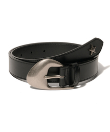 LEMASQUE（ルマスク）の「BL010 ウェスタン メンズ レディース レザー ベルト 27mm ブラック（ベルト）」