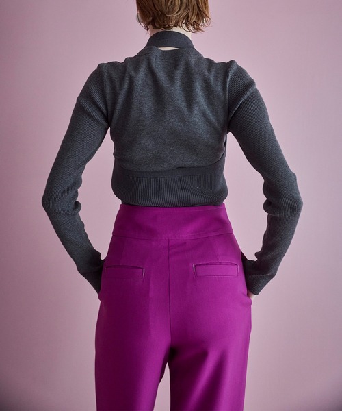 OMMO(オーエムエムオー)の「POINT COLOR WRAP TAPERED PT(その他パンツ・レディース・ブラック/グレー/ピンク・36/38)」の11枚目の写真