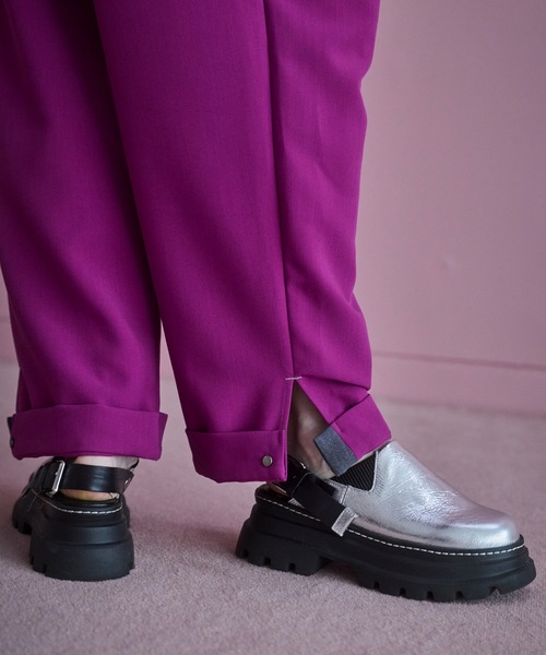 OMMO(オーエムエムオー)の「POINT COLOR WRAP TAPERED PT(その他パンツ・レディース・ブラック/グレー/ピンク・36/38)」の16枚目の写真
