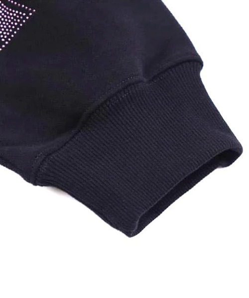 UNKNOWN LONDON（アンノウン・ロンドン）の「A'GEM/9 × .kom 『UNKNOWN LONDON/アンノウン ロンドン』 Cross Rhinestone Zip Hoodie②/クロスラインストーンジップアップパーカー②（パーカー・メンズ・ブラック×レッド/ホワイト/ブラック×パープル/ブラック×シルバー・L/M/XL）」の8枚目の写真