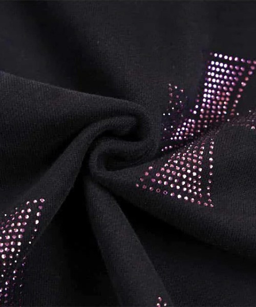 UNKNOWN LONDON（アンノウン・ロンドン）の「A'GEM/9 × .kom 『UNKNOWN LONDON/アンノウン ロンドン』 Cross Rhinestone Zip Hoodie②/クロスラインストーンジップアップパーカー②（パーカー・メンズ・ブラック×レッド/ホワイト/ブラック×パープル/ブラック×シルバー・L/M/XL）」の6枚目の写真