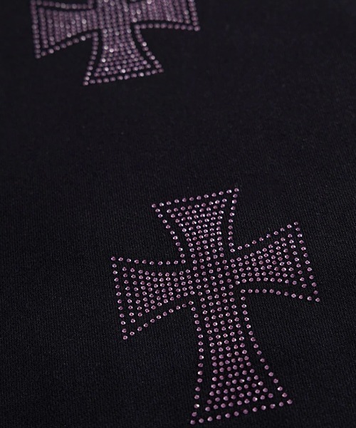 UNKNOWN LONDON(アンノウン・ロンドン)の「A'GEM/9 × .kom 『UNKNOWN LONDON/アンノウン ロンドン』 Cross Rhinestone Zip Hoodie②/クロスラインストーンジップアップパーカー②(パーカー・レディース・ブラック×レッド/ホワイト/ブラック×パープル/ブラック×シルバー・L/M/XL)」の18枚目の写真
