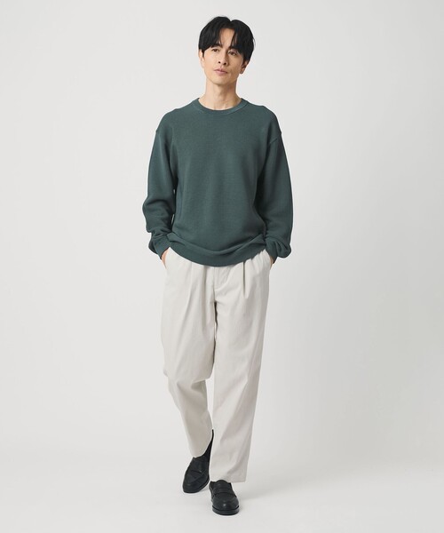 BEAUTY&YOUTH UNITED ARROWS(ビューティーアンドユースユナイテッドアローズ)の「パール ステッチ フォルム クルーネック ニット ウォシャブル(ニット/セーター・メンズ・ライトグレー/ブラック/ダークグリーン・S/M/L/XL)」の19枚目の写真