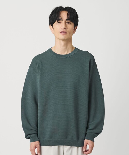 BEAUTY&YOUTH UNITED ARROWS(ビューティーアンドユースユナイテッドアローズ)の「パール ステッチ フォルム クルーネック ニット ウォシャブル(ニット/セーター・メンズ・ライトグレー/ブラック/ダークグリーン・S/M/L/XL)」の15枚目の写真