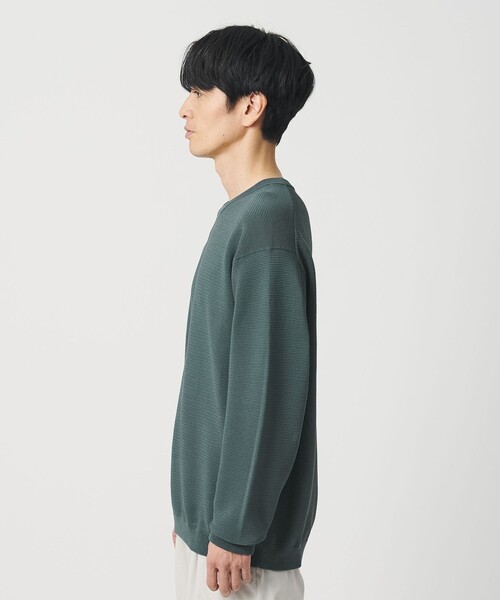 BEAUTY&YOUTH UNITED ARROWS(ビューティーアンドユースユナイテッドアローズ)の「パール ステッチ フォルム クルーネック ニット ウォシャブル(ニット/セーター・メンズ・ライトグレー/ブラック/ダークグリーン・S/M/L/XL)」の14枚目の写真