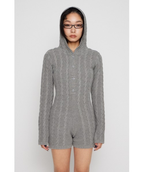 HOODIE CABLE ロンパース（つなぎ/オールインワン）｜LAGUA GEM