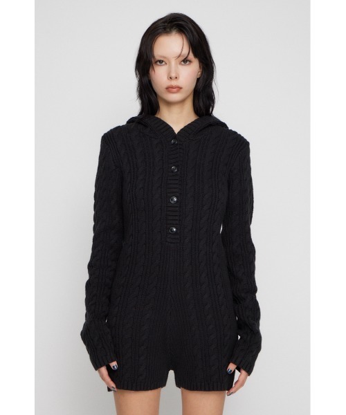 HOODIE CABLE ロンパース（つなぎ/オールインワン）｜LAGUA GEM