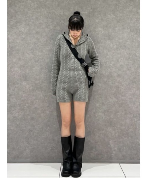 HOODIE CABLE ロンパース（つなぎ/オールインワン）｜LAGUA GEM