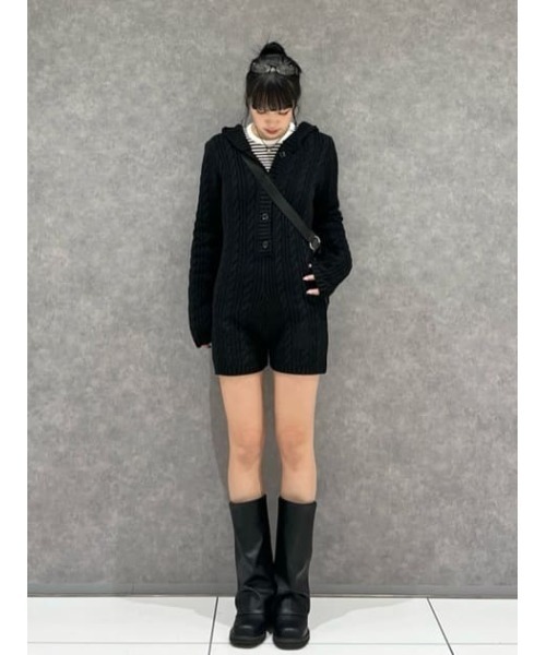 HOODIE CABLE ロンパース（つなぎ/オールインワン）｜LAGUA GEM