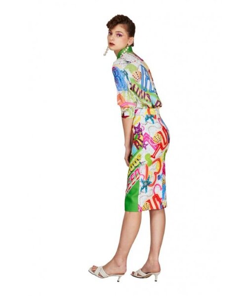 GREEDILOUS(グリディアス)の「ネオンワンポイントプリントストライプスカート(スカート・レディース・その他・SMALL/MEDIUM/LARGE/X-SMALL)」の2枚目の写真