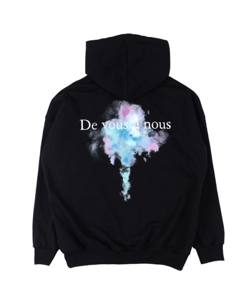 RAINBOW HOODIE BLACK Rainbow Cloud Hoodie
