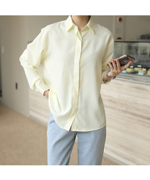 BBAEBBAE（ペッペ）の「ヒドゥンボタンカラネックルーズフィットブラウス（シャツ/ブラウス）」