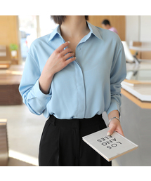 BBAEBBAE（ペッペ）の「ヒドゥンボタンカラネックルーズフィットブラウス（シャツ/ブラウス）」