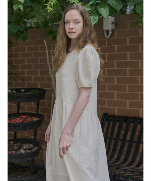 AVANT-G(アバン)の「Ribbon Puff Long Dress - IVORY(ワンピース・レディース・その他・FREE)」の4枚目の写真