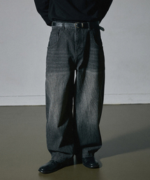 HOOVES（フーブス）の「カーブドリップデニムパンツ [フェードブラック]（デニムパンツ）」