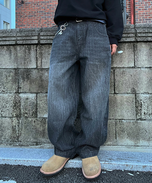 HOOVES（フーブス）の「カーブドリップデニムパンツ [フェードブラック]（デニムパンツ・メンズ・その他・MEDIUM/LARGE/X-LARGE）」の5枚目の写真