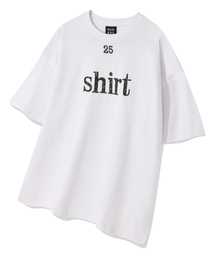 NOMBRE（ノンブレ）の「シンプルレタリングオーバーサイズ半袖Tシャツ[ホワイト]（Tシャツ/カットソー）」