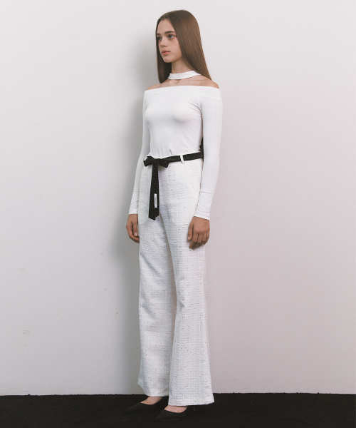 MOILLY(モイリー)の「Off Shoulder Top - White(Tシャツ/カットソー・レディース・ホワイト・FREE)」の2枚目の写真