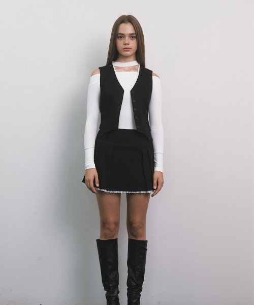MOILLY(モイリー)の「Off Shoulder Top - White(Tシャツ/カットソー・レディース・ホワイト・FREE)」の4枚目の写真