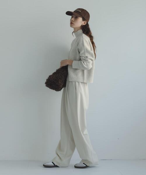 URBAN RESEARCH Sonny Label（アーバンリサーチサニーレーベル）の「畦切替えニットプルオーバー（ニット/セーター・レディース・ピンク/チャコールグレー/ブルー/ライトベージュ・FREE）」の10枚目の写真