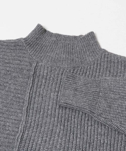 URBAN RESEARCH Sonny Label（アーバンリサーチサニーレーベル）の「畦切替えニットプルオーバー（ニット/セーター・レディース・ライトベージュ/チャコールグレー/ブルー/ピンク・FREE）」の11枚目の写真