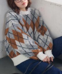 アーガイルニット