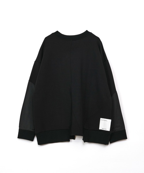 Maison ULA（メゾンウラ）の「【Maison ULA】ハイブリッドマテリアルプルオーバー（パーカー・メンズ・ブラック/ネイビー・2/1）」の14枚目の写真