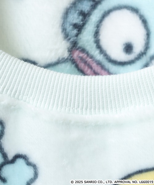 sanrio（サンリオ）の「sanrio characters サンリオキャラクターズ フリース セットアップ（ルームウェア/パジャマ・レディース・サックスブルー/オフホワイト・M/L）」の7枚目の写真