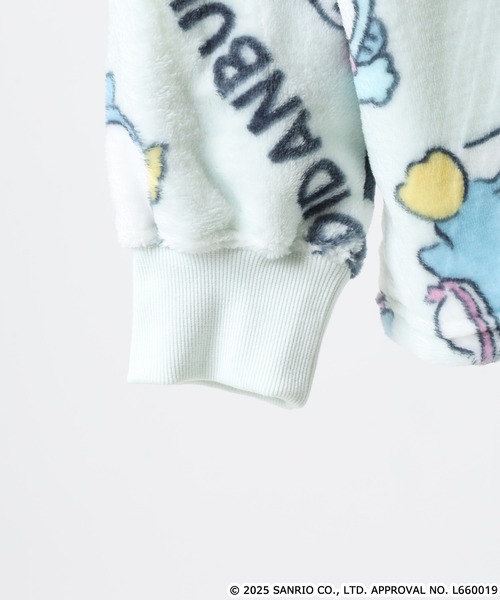 sanrio（サンリオ）の「sanrio characters サンリオキャラクターズ フリース セットアップ（ルームウェア/パジャマ・レディース・サックスブルー/オフホワイト・M/L）」の8枚目の写真