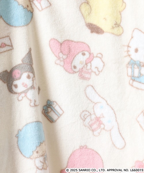 sanrio（サンリオ）の「sanrio characters サンリオキャラクターズ フリース セットアップ（ルームウェア/パジャマ・レディース・サックスブルー/オフホワイト・M/L）」の5枚目の写真