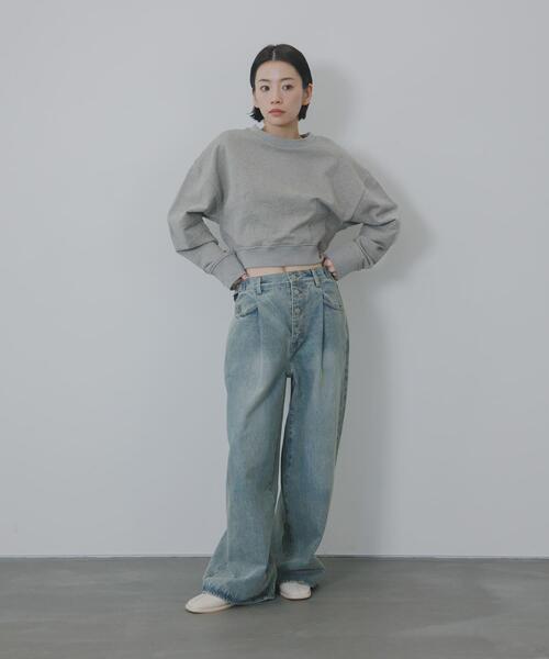 KBF（ケイビーエフ）の「『3サイズ展開』タックボタンアップデニム（デニムパンツ・レディース・ブルー/ライトブルー・38/34/36）」の9枚目の写真