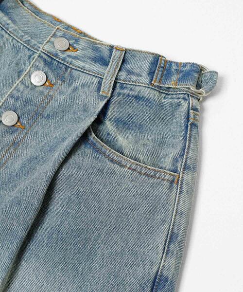 KBF（ケイビーエフ）の「『3サイズ展開』タックボタンアップデニム（デニムパンツ・レディース・ブルー/ライトブルー・38/34/36）」の17枚目の写真