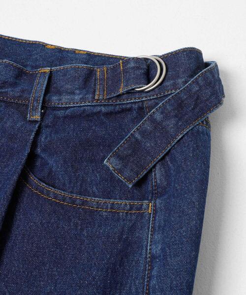 KBF（ケイビーエフ）の「『3サイズ展開』タックボタンアップデニム（デニムパンツ・レディース・ブルー/ライトブルー・38/34/36）」の5枚目の写真