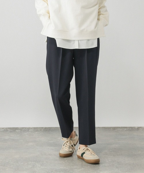 GLOBAL WORK(グローバルワーク)の「ウツクシルエット極みストレートパンツ/603984(その他パンツ・レディース・ネイビー/モカ/チャコールグレー/ブラック・SMALL/X-SMALL/XL-Long/L-Long/M-Long/S-Long/X-LARGE/LARGE/MEDIUM)」の4枚目の写真