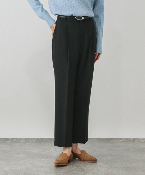 GLOBAL WORK(グローバルワーク)の「ウツクシルエット極みストレートパンツ/603984(その他パンツ・レディース・ネイビー/モカ/チャコールグレー/ブラック・SMALL/X-SMALL/XL-Long/L-Long/M-Long/S-Long/X-LARGE/LARGE/MEDIUM)」の2枚目の写真