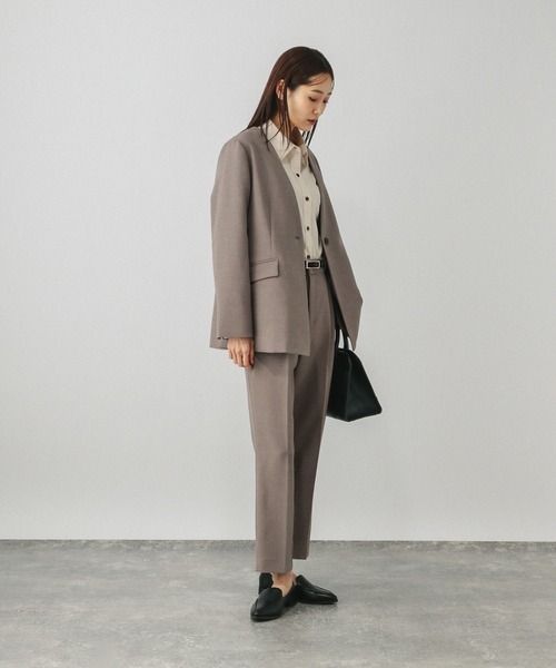 GLOBAL WORK(グローバルワーク)の「ウツクシルエット極みストレートパンツ/603984(その他パンツ・レディース・ネイビー/モカ/チャコールグレー/ブラック・SMALL/X-SMALL/XL-Long/L-Long/M-Long/S-Long/X-LARGE/LARGE/MEDIUM)」の20枚目の写真