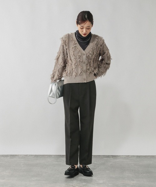 GLOBAL WORK(グローバルワーク)の「ウツクシルエット極みストレートパンツ/603984(その他パンツ・レディース・ネイビー/モカ/チャコールグレー/ブラック・SMALL/X-SMALL/XL-Long/L-Long/M-Long/S-Long/X-LARGE/LARGE/MEDIUM)」の16枚目の写真