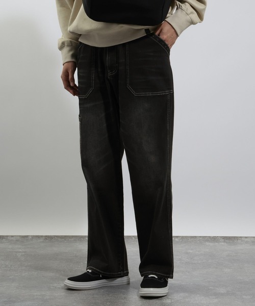 BAYFLOW（ベイフロー）の「【累計販売数15万本突破！】BOUNCYCLEガレージパンツ【ストレッチ】（デニムパンツ・メンズ・ブラック/カーキ/ブラウン/オフホワイト/ブルー・LARGE/MEDIUM）」の3枚目の写真