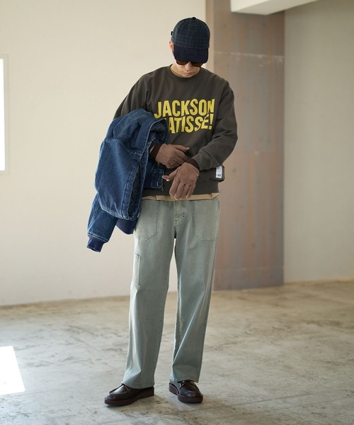 BAYFLOW（ベイフロー）の「【累計販売数15万本突破！】BOUNCYCLEガレージパンツ【ストレッチ】（デニムパンツ・メンズ・ブラック/カーキ/ブラウン/オフホワイト/ブルー・LARGE/MEDIUM）」の16枚目の写真