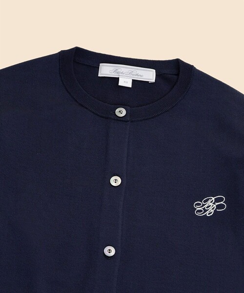 BROOKS BROTHERS(ブルックスブラザーズ)の「【Double B Collection】 キュプラ/ナイロン BBロゴ カーディガン(カーディガン/ボレロ・レディース・ネイビー/レッド・MEDIUM/X-SMALL/SMALL)」の3枚目の写真