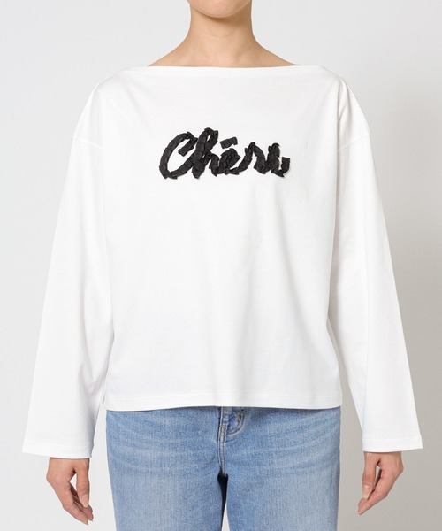 BABYLONE（バビロン）の「cheriロンT（Tシャツ/カットソー・レディース・ブラック/ホワイト・フリー）」の17枚目の写真