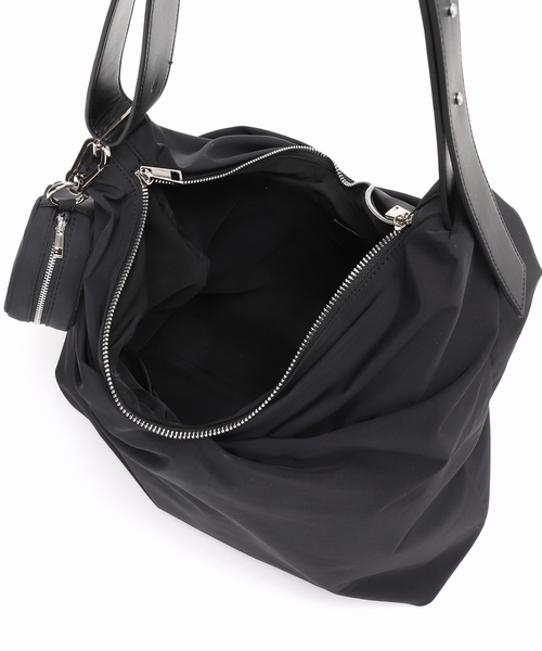 LE TALON（ルタロン）の「LETALON ナイロンコンビ2WAYギャザーBAG（トートバッグ・レディース・ブラック/ブラウン・FREE）」の16枚目の写真