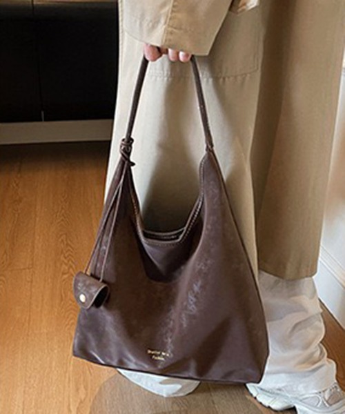 WESTSEA（ウエストシー）の「ムラ調 フェイクレザー ワンショルダーバッグ 軽量 薄手（ショルダーバッグ・レディース・ブラウン/オフホワイト/ブラック・FREE）」の18枚目の写真