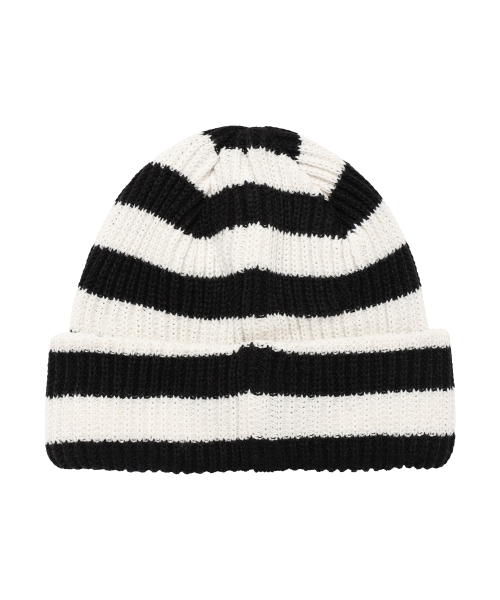 AMESWORLDWIDE（アメスワールドワイド）の「STRIPE KNIT BEANIE IVORY（ニットキャップ/ビーニー・レディース・その他・FREE）」の4枚目の写真