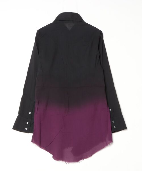 KMRii（ケムリ）の「KMRii/ケムリ/Gradation Layered Shirt 03（シャツ/ブラウス・メンズ・ブラック・3/2/1）」の2枚目の写真