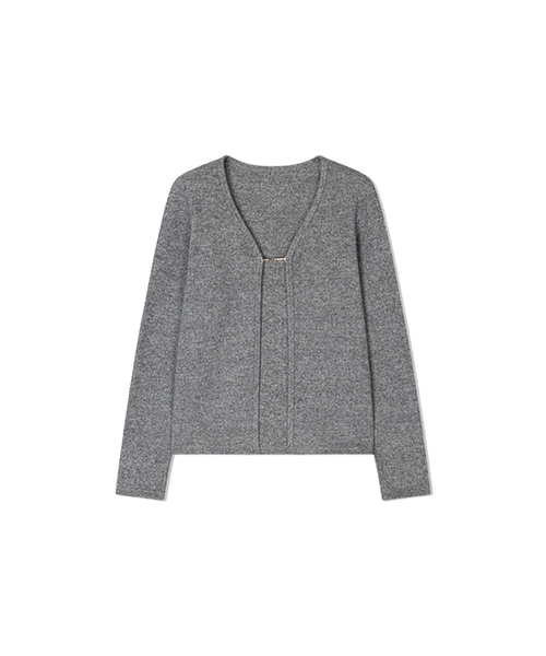 Yuje(ユジェ)の「POWDER CARDIGAN (3color)(カーディガン/ボレロ・レディース・グレー/ブラック/PINK・FREE)」の3枚目の写真