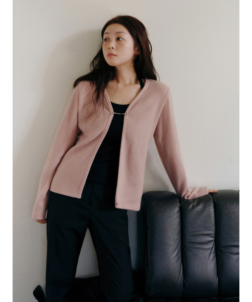 Yuje(ユジェ)の「POWDER CARDIGAN (3color)(カーディガン/ボレロ・レディース・グレー/ブラック/PINK・FREE)」の14枚目の写真